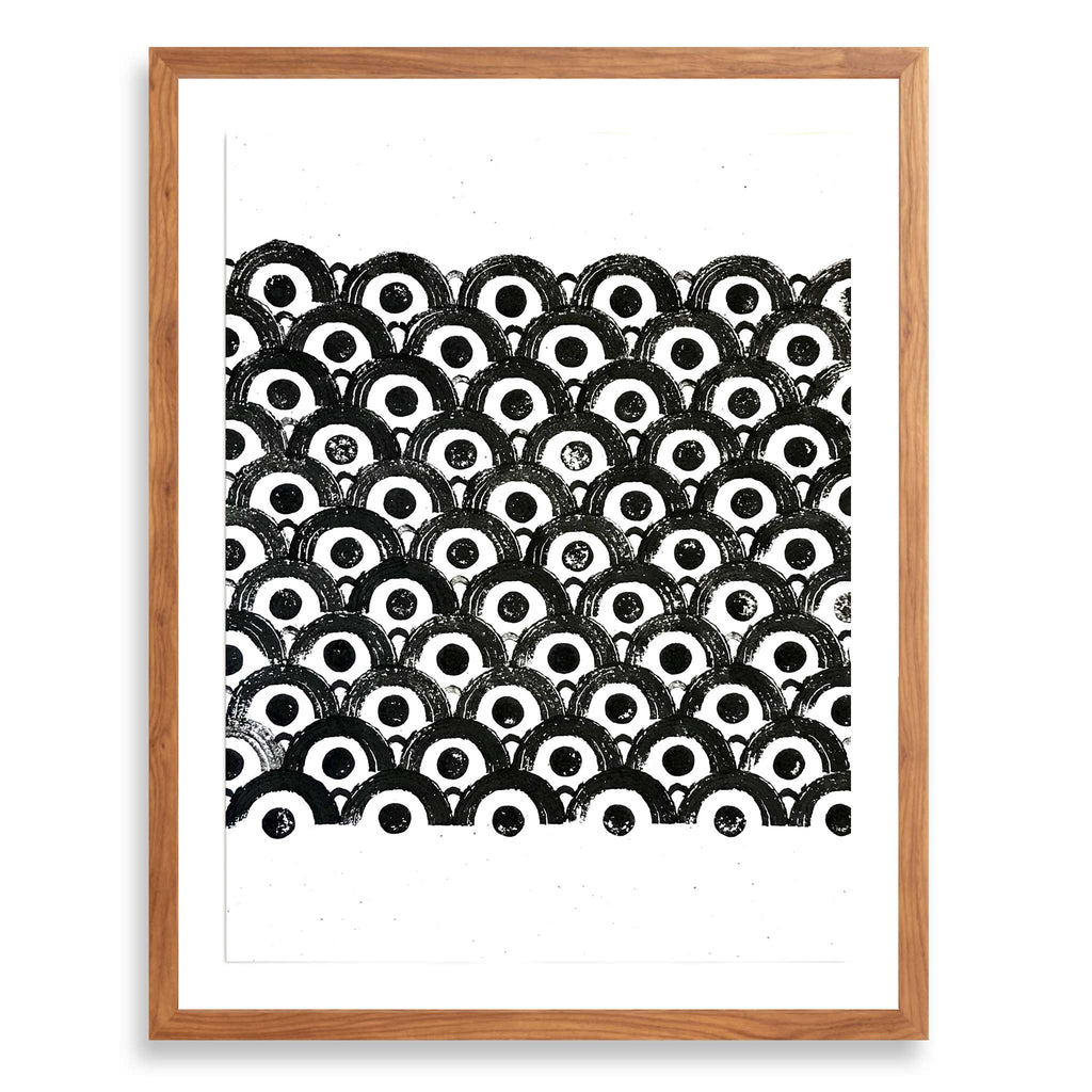 Betsy Marie print, black ink impression of onions, celery, carrots